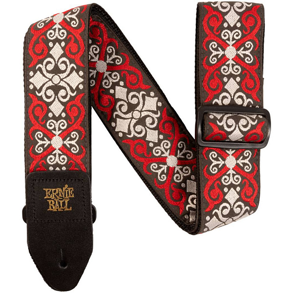 ERNIE BALL 4695 Jacquard Red Trellis - Ремень для гитары