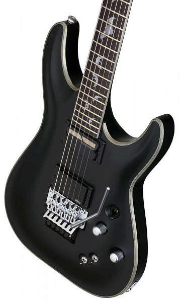 Электрогитара SCHECTER [DAMIEN PLATINUM-6 FR S SBK] электрогитара 6-струнная, корпус: красное дерево, гриф: клен, накладка: палисандр, 24 лада, FloydRose, цвет: Satin Black (SBK)