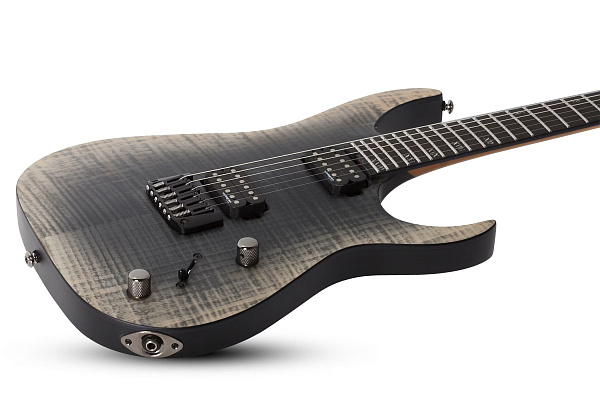 Электрогитара SCHECTER [BANSHEE MACH-6 FOB] электрогитара 6-струнная, корпус: болотный ясень,топ: огненный клен, гриф: обожженый клен, накладка: чёрное дерево, 24 лада, цвет: Fallout Burst (FOB)