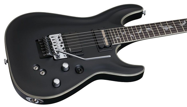Электрогитара SCHECTER [DAMIEN PLATINUM-6 FR S SBK] электрогитара 6-струнная, корпус: красное дерево, гриф: клен, накладка: палисандр, 24 лада, FloydRose, цвет: Satin Black (SBK)