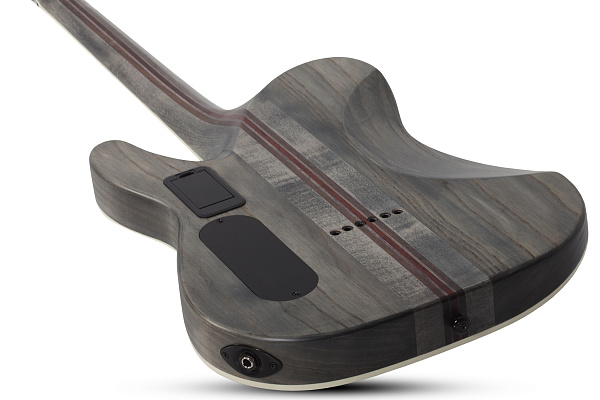 Электрогитара SCHECTER [PT SLS ELITE "EVIL TWIN" SBK] электрогитара 6-струнная, корпус: болотный ясень, топ: огненный клен, гриф: клён/орех/падук, накладка: черное дерево, 24 лада, цвет: Satin Black (SBK)