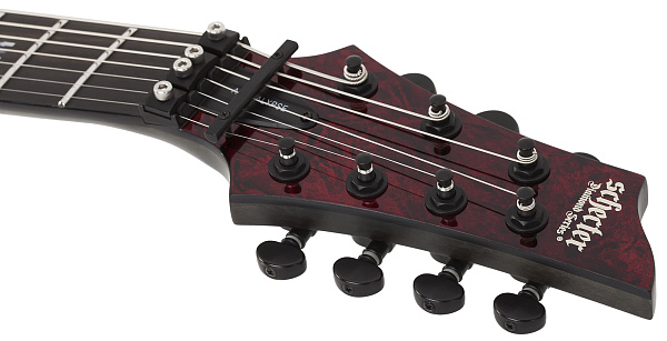 Электрогитара SCHECTER [C-7 APOCALYPSE RED REIGN RR] электрогитара 7-струнная, корпус: болотный ясень, гриф: клен, накладка: черное дерево, 24 лада, цвет: Red Reign (RR)