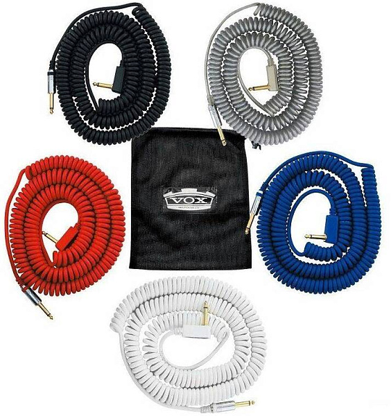 VOX Vintage Coiled Cable VCC-90BK гитарный кабель, чёрный
