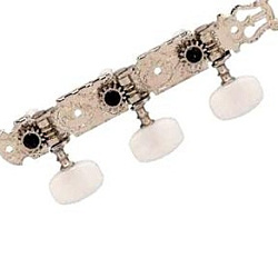 JINHO JC78NКолковая механика (3+3 планка), д/кл. гитары, 35мм, ручка-овал, никель.