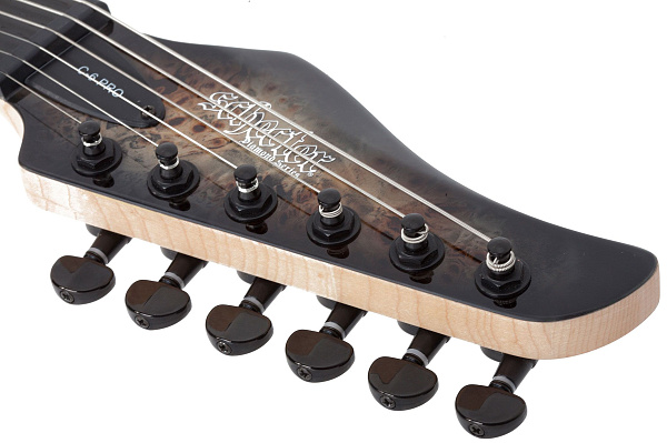 Электрогитара SCHECTER [C-6 PRO CB] электрогитара 6-струнная, корпус: красное дерево, топ: кап, гриф: клен 3 куска, накладка: венге, 24 лада, цвет: Charcoal Burst (CB)