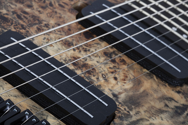 Электрогитара SCHECTER [REAPER-7 MULTI-SCALE CB] электрогитара 7-струнная, мультимензур, корпус: болотный ясень, топ: кап, гриф: клен, накладка: черное дерево, 24 лада, цвет: Satin Charcoal Burst (CB)