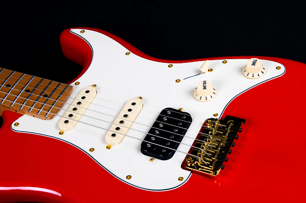 JET JS-400 RD G - Электрогитара Stratocaster, цвет красный