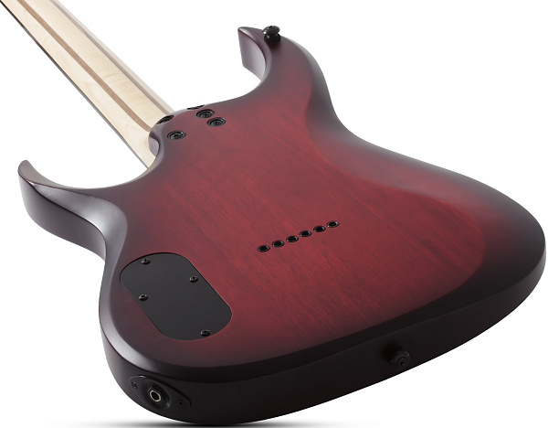 Электрогитара SCHECTER [SUNSET-6 EXTREME SCB] электрогитара 6-струнная, корпус: ньятон, топ: огненный клен, гриф: клен, накладка: черное дерево, 24 лада, цвет: Scarlet Burst (SCB)