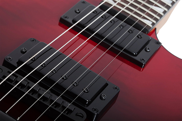 Электрогитара SCHECTER [AVENGER STANDARD BB] электрогитара 6-струнная, корпус: красное дерево, топ из капа, гриф: печеный клен, накладка: палисандр, 24 лада, цвет BloodBurst (BB)