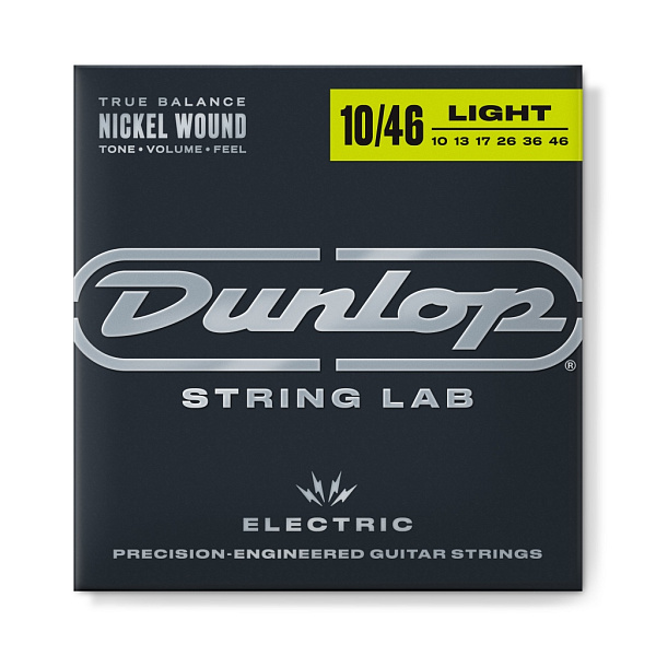 Dunlop DEN1046+ - Струны для электрогитары 10-46, Medium, Electric Nickel Performance+