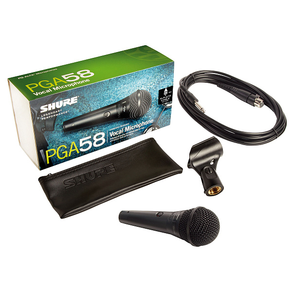 SHURE PGA58-QTR-E - Вокальный кардиоидный микрофон c выключателем