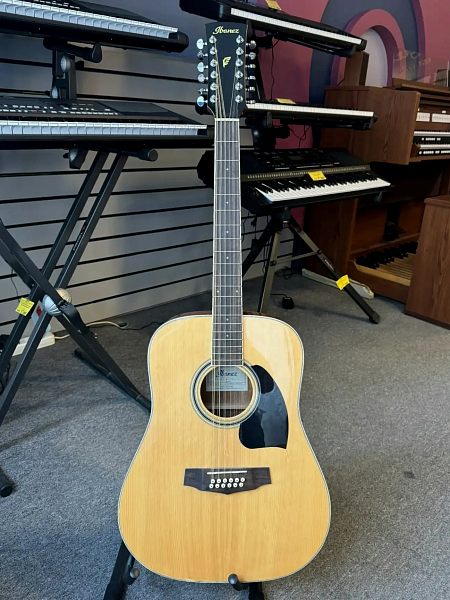 Уценённый товар IBANEZ PF1512-NT - Акустическая 12-струнная гитара, повреждение на верхней деке