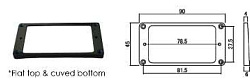 Hosco H-MR-1FI - Рамка для нэкового хамбакера