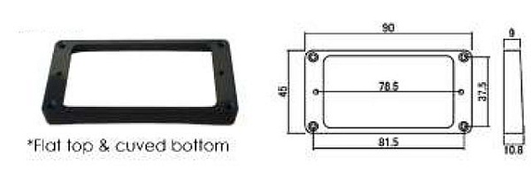 Hosco H-MR-FB - Рамка для нэкового хамбакера