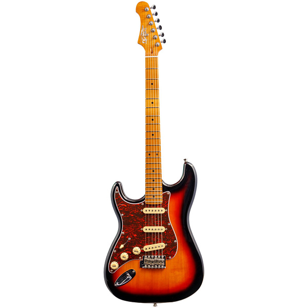 JET JS-300 SB LH - Электрогитара Stratocaster леворукая, цвет санберст