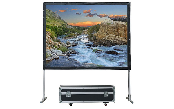 [LMF-100120] Экран Lumien [Master Fold] 203x348 см (150"), (раб. область 187x332 см) Matte White черн. кайма по периметру 16:9, поставляется в флайт-кейсе