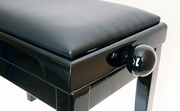 Rin HY-PJ018A-GLOSS-BLACK Банкетка, черный/черный, кожзам