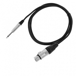 SHNOOR IC124-XFJM-3m Инструментальный кабель с разъёмами XLR мама-Jack моно