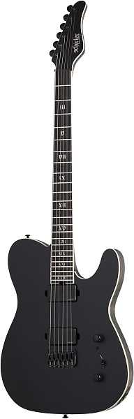 Электрогитара SCHECTER [PT SLS ELITE "EVIL TWIN" SBK] электрогитара 6-струнная, корпус: болотный ясень, топ: огненный клен, гриф: клён/орех/падук, накладка: черное дерево, 24 лада, цвет: Satin Black (SBK)