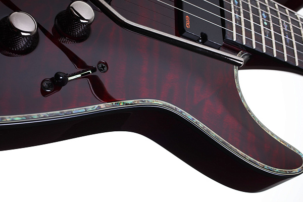 Электрогитара SCHECTER [HELLRAISER C-7 FR BCH] электрогитара 7-струнная, корпус: красное дерево, топ: волнистый клен, гриф: красное дерево, накладка: палиснадр, 24 лада, FloydRose, цвет: Black Cherry (BCH)