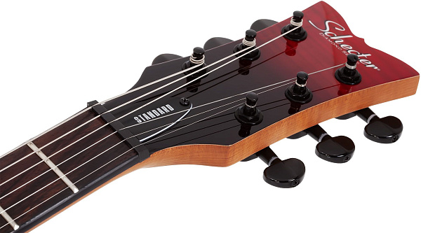 Электрогитара SCHECTER [SOLO-II STANDARD BB] электрогитара 6-струнная, корпус: красное дерево, топ из капа, гриф: печеный клен, накладка: палисандр, 22 лада, цвет BloodBurst (BB)