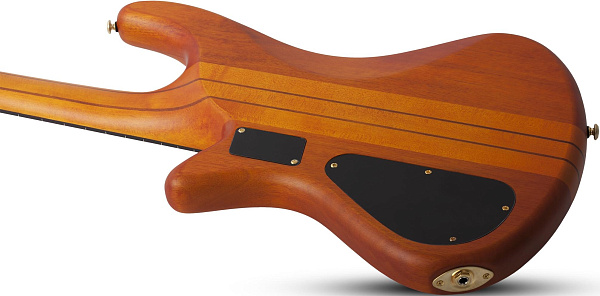 Бас-гитара безладовая  SCHECTER [STILETTO STUDIO-4 FL HSN] бас-гитара 4-струнная безладовая, корпус: красное дерево, топ: бубинга, гриф: клен/многослойный орех, накладка: палисандр, цвет: Honey Satin (HSN)