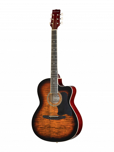 Caraya C901T-BS - Акустическая гитара, с вырезом, санберст