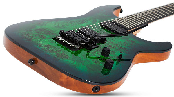 Электрогитара SCHECTER [C-6 FR PRO AQB] электрогитара 6-струнная, корпус: красное дерево, топ: кап, гриф: клен 3 куска, накладка: венге, 24 лада, FloydRose, цвет: Aqua Burst (AQB)
