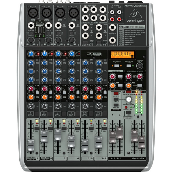 Behringer QX1204USB - Микшерный пульт, 4 микрофонных предусилителя XENYX