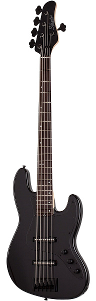Бас-гитара SCHECTER [J-5 ROSEWOOD FB G.BLK] бас-гитара 5-струнная, корпус: ольха, гриф: клен, накладка палисандр, на болтах, 21 лад, цвет: Gloss Black (G.BLK)