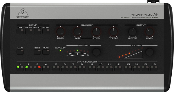 Behringer P16-M - 16-канальный цифровой персональный микшерный пульт