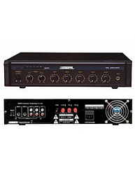 DSPPA MP-300P - Микшер-усилитель 120 Вт-100 В 3 мик, 2 Aux вход, 80 гц-17 000 Гц