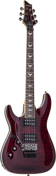 Электрогитара SCHECTER [OMEN EXTREME-6 FR LH BCH] леворукая 6-струнная электрогитара, корпус: красное дерево, топ: стеганый клен, гриф: клен, накладка: палисандр, 24 лада, FloydRose, цвет: Black Cherry (BCH)