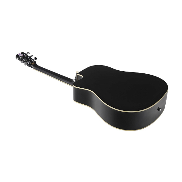 STARSUN DG120c-p Black - акустическая гитара, цвет черный матовый