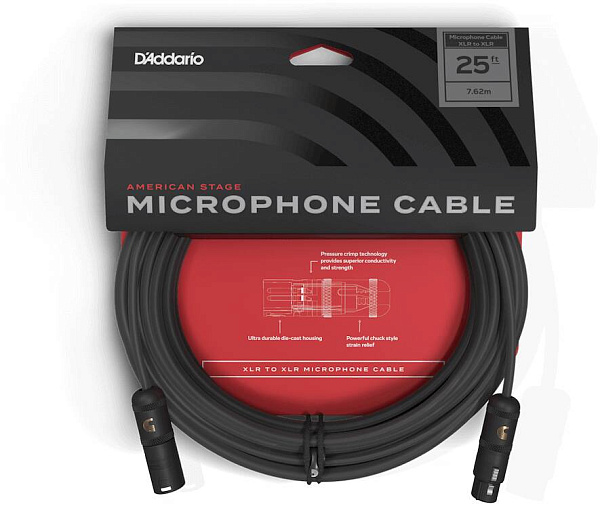 PLANET WAVES PW-AMSM-25 - Микрофонный кабель