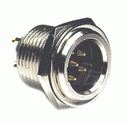 Разъем miniXLR (92M-503(3P) gold)  male панельный