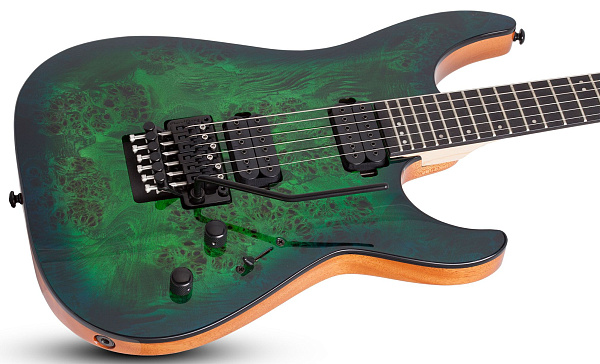 Электрогитара SCHECTER [C-6 FR PRO AQB] электрогитара 6-струнная, корпус: красное дерево, топ: кап, гриф: клен 3 куска, накладка: венге, 24 лада, FloydRose, цвет: Aqua Burst (AQB)