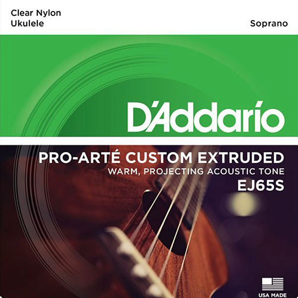 D'Addario EJ65S Pro-Arte Custom Extruded Комплект струн для укулеле сопрано.