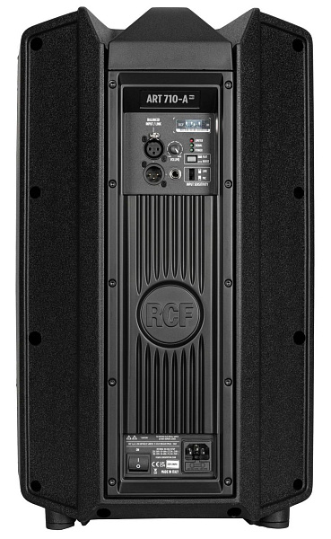 Активная акустическая система RCF [ART 710-A MK5] мощность 1400 Вт peak,  700 Вт RMS, усилители D-класса: 500+ 200 Вт, 50 Гц - 20 кГц, 129 дБ, динамики: 10" + 1", рупор 90° х 70°, вход: комбо XLR/Jack, FIR фильтры, выход XLR, защита от перегрузки, перегр