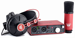 FOCUSRITE Scarlett Studio Bundle, 2i2, Condenser Mic, Headphones and Cubase 6 LE Студийный комплект.