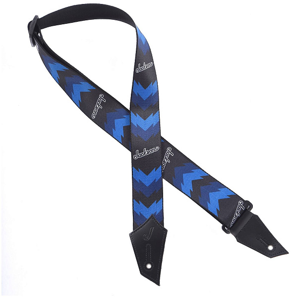JACKSON STRAP JACKSON DBL V BLK/BLU ремень синий