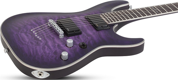 Электрогитара SCHECTER [C-1 PLATINUM SPB] электрогитара 6-струнная, корпус: красное дерево, гриф: клен, накладка: палисандр, 24 лада, цвет: Satin Purple Burst (SPB)