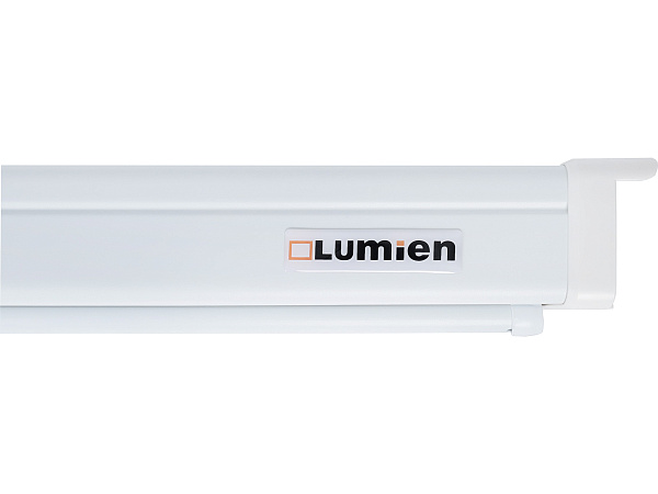 [LMP-100110CSR] Настенный экран Lumien [Master Picture CSR] 172x176см (раб.область 107х170 см) (79") MW FiberGlass черн. кайма по периметру, верх.кайма 60 см, механизм плавного возврата, возможность потолочн./настенного крепления  (белый корпус) 16:10