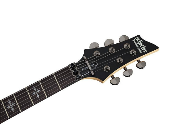 Электрогитара SCHECTER [DEMON-6 FR  ABSN] электрогитара 6-струнная, корпус: липа, гриф: клен, накладка: венге, 24 лада, FloydRose, цвет: Aged Black Satin (ABSN)