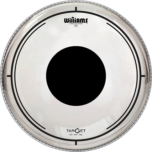 Двуслойный пластик WILLIAMS [DT2-7MIL-18] FT, 18", прозрачный с точкой, для напольного тома