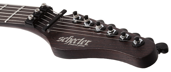 Электрогитара SCHECTER [SUN VALLEY SUPER SHREDDER EXOTIC ZIRICOTE ZIR] электрогитара 6-струнная, корпус: черная лимба с топом из цирикота, гриф: венге, накладка: черное дерево, 24 лада, цвет: Ziricot (ZIR)