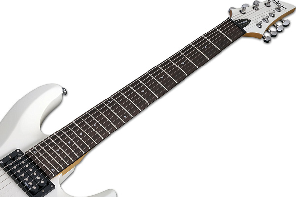 Электрогитара SCHECTER [C-7 DELUXE SWHT] электрогитара 7-струнная, корпус: липа, гриф: клен, накладка: палисандр, 24 лада, цвет: Satin White (SWHT)
