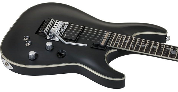 Электрогитара SCHECTER [DAMIEN PLATINUM-6 FR S SBK] электрогитара 6-струнная, корпус: красное дерево, гриф: клен, накладка: палисандр, 24 лада, FloydRose, цвет: Satin Black (SBK)