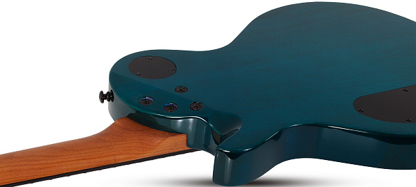Электрогитара SCHECTER [SOLO-II STANDARD OBB] электрогитара 6-струнная, корпус: красное дерево, топ из капа, гриф: печеный клен, накладка: палисандр, 22 лада, цвет Ocean Blue Burst (OBB)