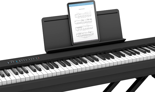 Компактное цифровое пианино ROLAND [FP-30X-BK] (88 клавиш PHA-4 Standard), полифония 256 голосов, 56 тембров, Bluetooth Audio 3.0 и MIDI 4.0, технология SuperNATURAL Piano, 2 выхода для наушников, рекордер, вес 14,8 кг. , черное.